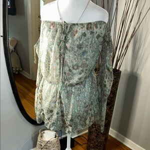 Victoria's Secret Floral Lace-Up Dress